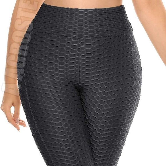 Women's High Waist Stretchy Yoga Pants with Butt Lift and Pockets for Workout - Picture 6 of 6